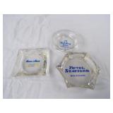 Glass Advertising Ashtrays