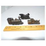 assoted train display items and  belt buckle