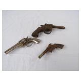 Three Vintage Cap Guns