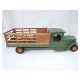 Pressed Steel Green Delivery Truck