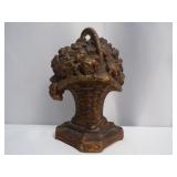 Cast iron flower Basket Door Stop