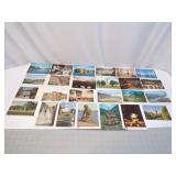 25 colorful Post cards