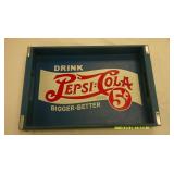 Wooden Pepsi:Cola tray