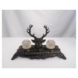 Stag Deer double Inkwell