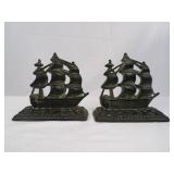 Metal Bookend shaped ships