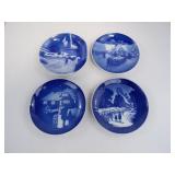 Four Royal Copenhagen plates