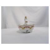 Hand Painted porcelain Basket