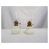 Two Milkglass Lanterns