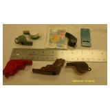 Vintage toy whistle's/crackerjacks