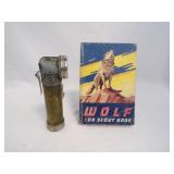 Boy scout Flash light and book