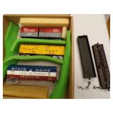 Wood train cars
