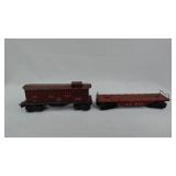 Lionel Caboose and Flat Car