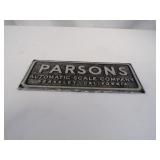 Pearsons Scale Company Sign
