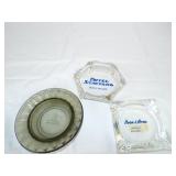 Glass Advertising ashtrays