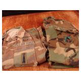 Lot of 2 US Air Force issue woodland camo