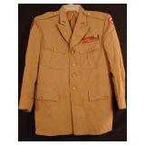 WWII Khaki officers jacket with Ike jacket