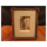 Beautiful etching by John Sloan. Dated 1908