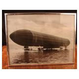 Framed photo of German Zeppelin -1905