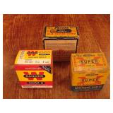 Vintage shotgun shell boxes
