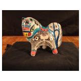 Ceramic multi colored painted Pony.