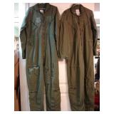 Lot of 2 US Military issue flight suit