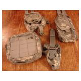 Lot of 4 camouflage US military issue pouches
