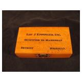 Figured Maple .22 Caliber Lidded Cartridge Box