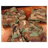 Lot of 3 US Army woodland camo jackets Special OPS