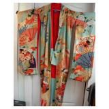 Vintage Japanese silk kimono