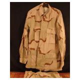 Desert Storm 3 color combat pants and jacket.