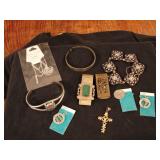 Jumbo lot of cosmetic, sterling jewelry