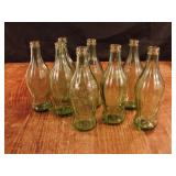 Lot of 8 Coca Cola vintage bottles
