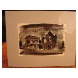Original artwork wartime Europe. Layte Church