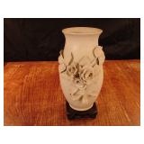 Ceramic vase with floral design