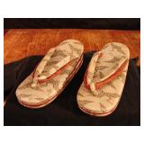 Pair of Geisha style Japanese sandals.