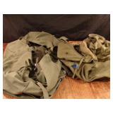 Lot of 2 US Military issued duffel bags.