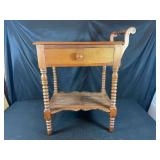Antique Bobbin Leg Side Table