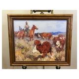 'Western Roundup' Framed Print