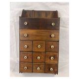 Antique 11-Drawer Spice Cabinet