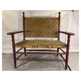 Shaker Style Woven Bench