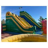 40' x 40' Three Slide Inflatable - Corner Unit