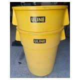 ULINE 44 Gallon Trash Can - Yellow