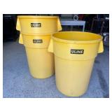 ULINE 44 Gallon Trash Can - Yellow
