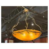 24' Round Decorative Glass Chandelier