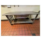 6' S.S. Table w. #10 Can Opener