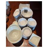 Lot of White Condiment Bowls White Dish Set