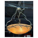 24' Round Decorative Glass Chandelier