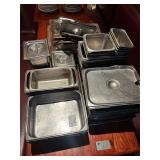 Large Lot of Assorted Insert Pans w. Lids