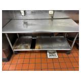 6' All S.S. Table on Casters