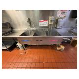 10' Three Compartment Sink w. Faucet